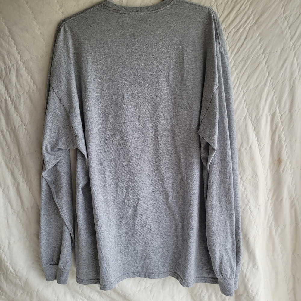 Realtree Long Sleeve gray Tee Shirt American Flag and Antlers Size 2XL - Picture 3 of 4